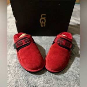 UGG Dune Slip-On Slippers -Red/Black- Men's Size 10